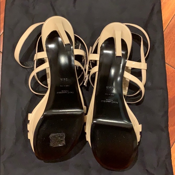 BRAND NEW Saint Laurent Nude Vitelli Vernice Heels - Picture 3 of 4